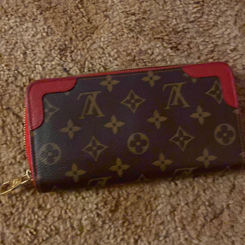 Louis Vuitton Retro wallet red and monogram